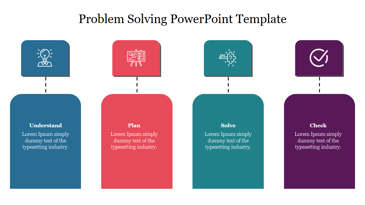 Free - Simple Problem Solving PowerPoint Template Slide
